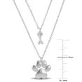 thumbnail image 3 of Miabella Collier à Double Rang avec Breloques Patte et Os en Argent Sterling, 3 of 5