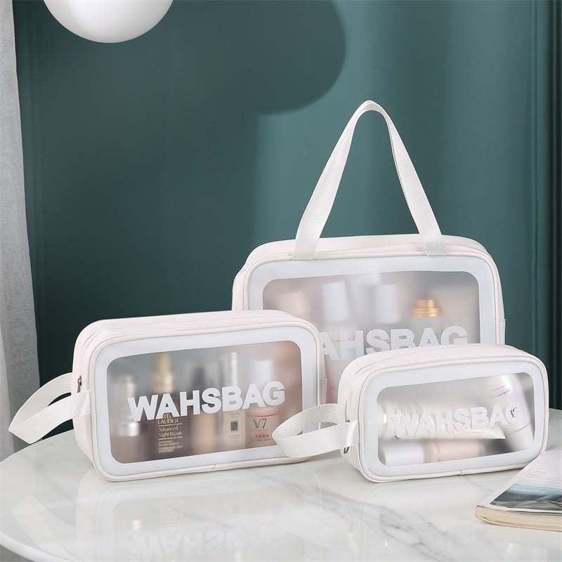 Clear Toiletry Bag,3 Pack PVC Toiletry Bag Quart Size Travel Makeup Cosmetic Bag for Women Men, on Airline Compliant Bag | Canada