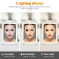 thumbnail image 2 of Espejo de maquillaje DenCert recargable de viaje con 72 luces LED, 2 of 8