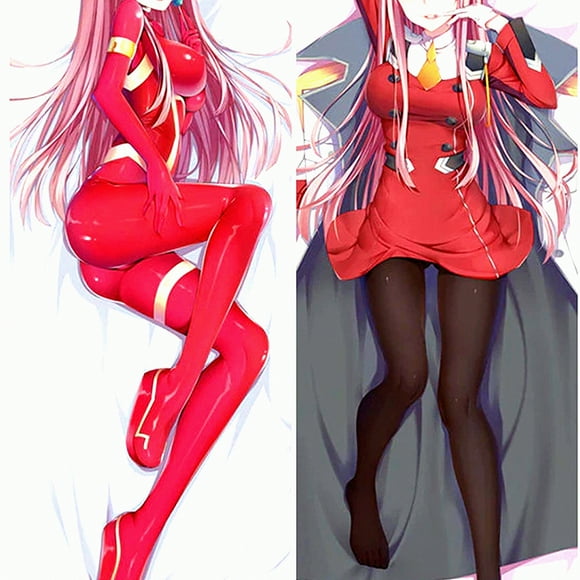 Peach Darling Franxx Anime Zero Two Body Pillow Cover 150x50cm - Soft and Comfortable Pillowcase for Anime Fans - Unique Design