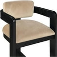 thumbnail image 5 of Meridian Furniture Sacha Beige Velvet Stool, 5 of 9