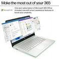 thumbnail image 4 of HP 14" Student-Laptop, Quad Core Intel Processor N150(Up to 3.6GHz) 16GB RAM 256GB Storage(128GB UFC + 128GB Ghost Manta SD Card) Computer Laptops with Wi-Fi 6 Win11 Willow Green, 4 of 6