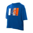 thumbnail image 2 of Women's New Era Royal New York Mets Boxy Foil Logo T-Shirt, 2 of 5