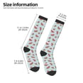 thumbnail image 5 of Daiia Sports Socks Watermelon Printed Novelty Crew Socks for Men Women Knee High Socks Cotton Socks Soft & Breathable Support Unisex Socks, 5 of 9