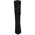 thumbnail image 6 of BLISSFUL STEP Women's Slouch Pointed Toe Stiletto Heel Knee High Boots, 6 of 8
