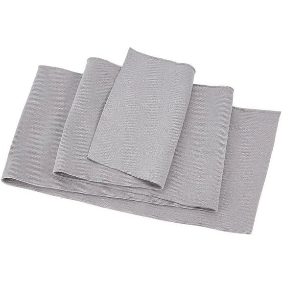 Polyester Fabric for Garment Craft Accessories Silver 150~154x1mm 1pc/m Polyester