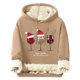 thumbnail image 2 of Sudadera con capucha para hombre, informal, a la moda, con estampado navideño, de manga larga y bolsillo, de poliéster, 2 of 5