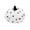 Dot, variant on Halloween Plush Pumpkin Pillow, Soft Stuffed Ornament for Fall & Thanksgiving Decor, 8″, White