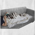 thumbnail image 6 of Saying Soft Flannel Fleece Blanket, Wedding Proposal Inspired Sentence with Hand Lettering and Diamond Shapes, Cozy Plush for Indoor and Outdoor Use, 70" x 90", Brown Beige and White, by Ambesonne, 6 of 6