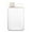 White, variant on Flat Water Bottle Portable Slim Leak-Proof Wallet Bottle for Travel Work Outdoor Sports, Pocket-Sized Reusable Plastic Flask for Makeup Bags Handbags, Bpa-Free Hydration On-The-Go, Water Cup*1