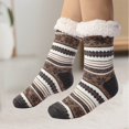 thumbnail image 2 of CYSFASHION Compression Socks for Women Plush Home Slipper Winter Fashion Sleeping Fall Fashion Must Haves No Show Christmas Gifts Fuzzy Socks Grey, 2 of 9