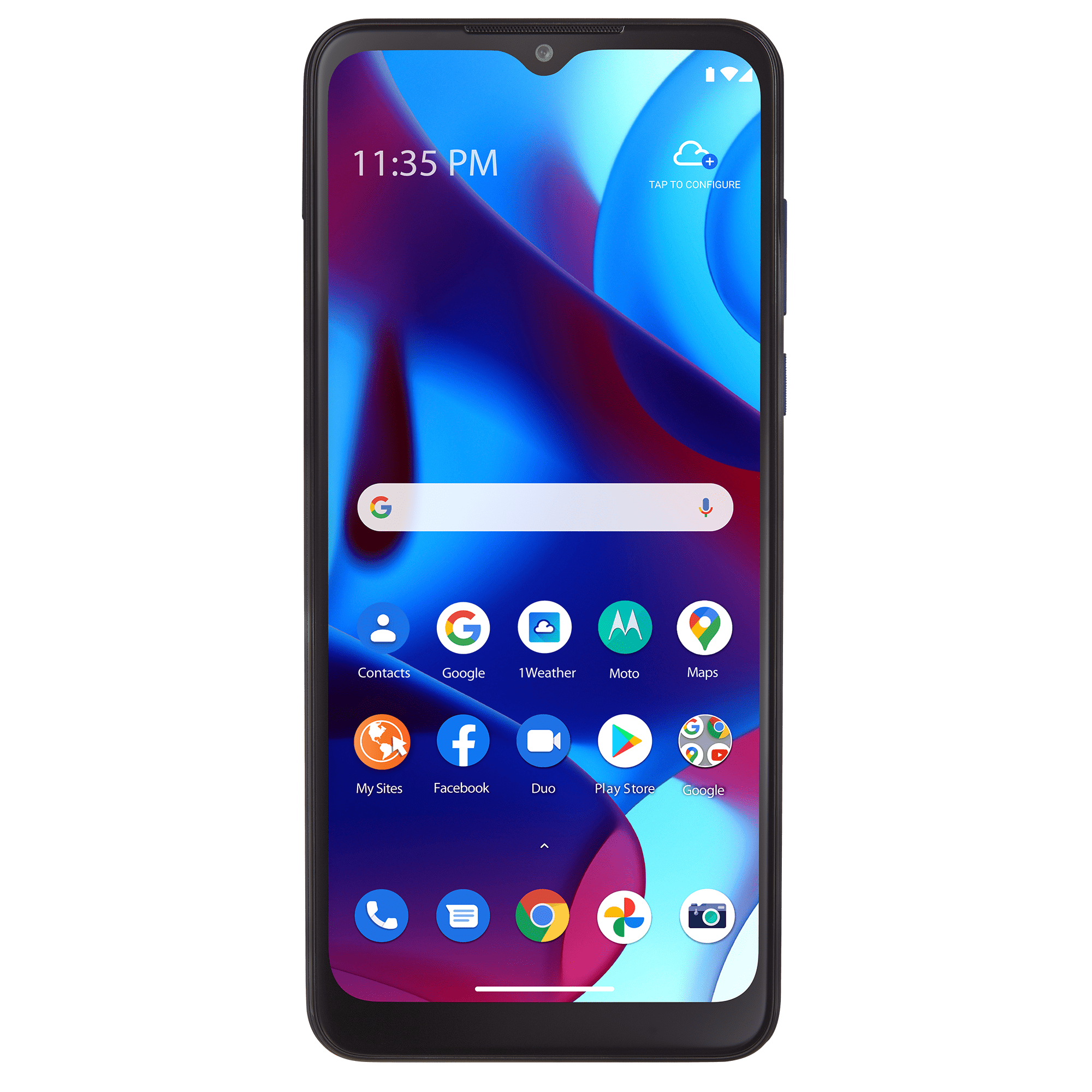 Walmart Family Mobile Motorola Moto G Pure (2021), 32GB, Blue- Prepaid Smartphone