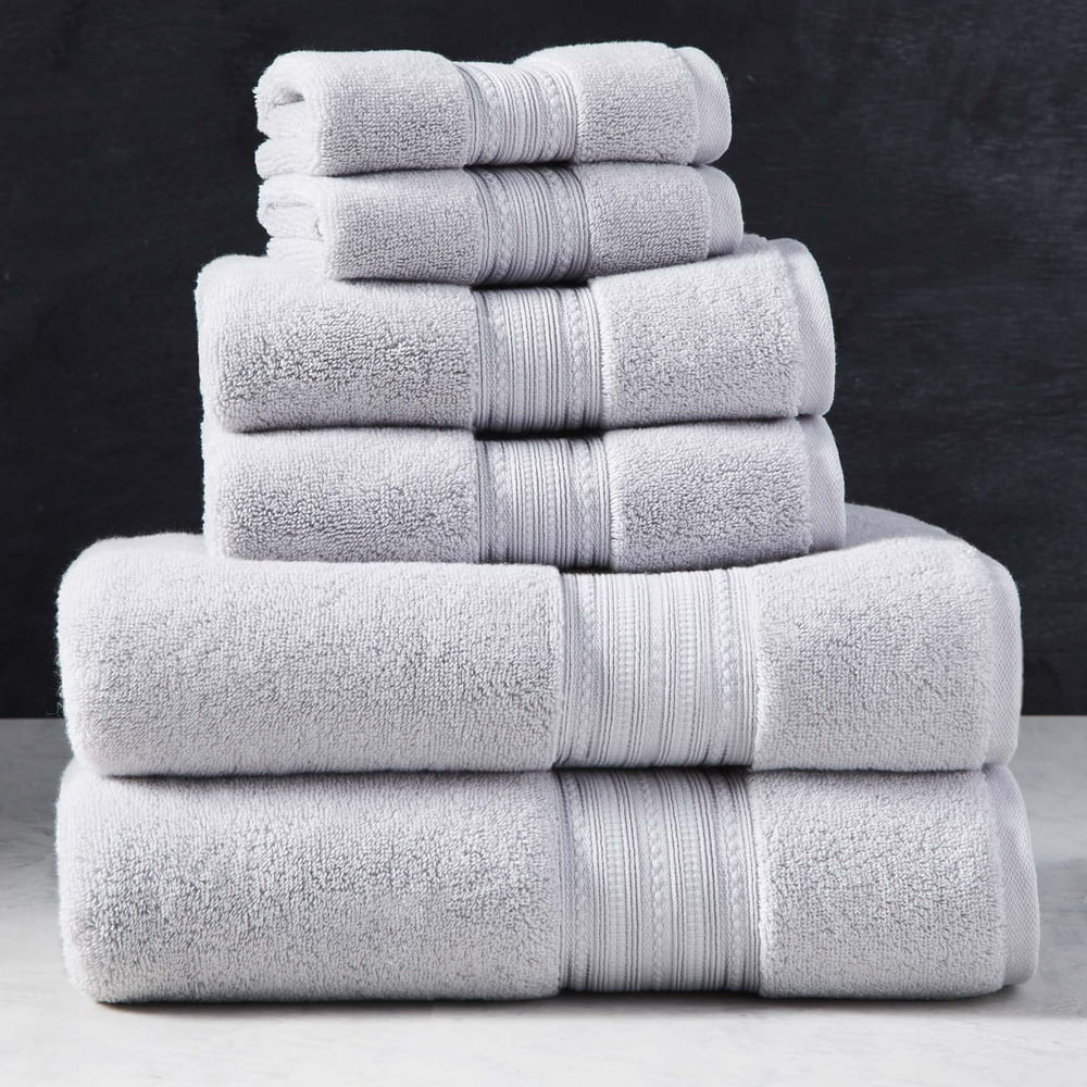 Better Homes & Gardens Signature Soft Solid 6 Piece Bath Towel Set (2 ...