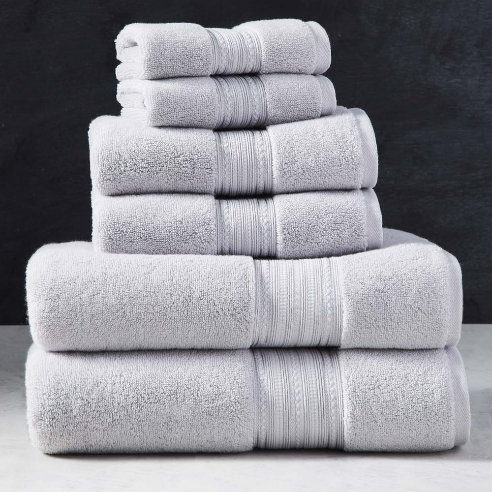 Better Homes & Gardens Signature Soft Solid 6 Piece Bath Towel Set (2
