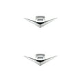 thumbnail image 1 of Transemion Car Sticker Emblem Easy Installation And Cool Style Easy To Install Zinc Alloy Accessories For Car V8 Badge Decal V6：Silver 2Set, 1 of 6