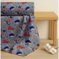 thumbnail image 4 of Soimoi Cotton Voile Fabric Coral,Whale & Jellyfish Ocean Fabric Prints by Yard 56 Inch Wide, 4 of 7