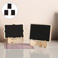 thumbnail image 5 of GOOHOCHY  3 Pieces Small Wooden Blackboard Chalkboard Reusable Baby, 5 of 8