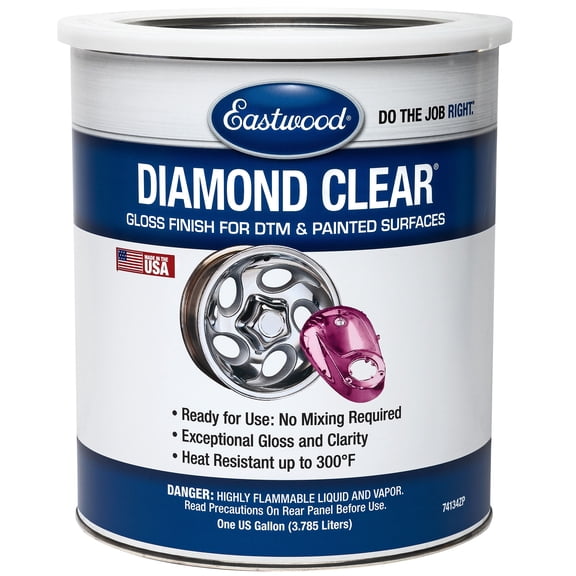 Eastwood Diamond Clear Gloss DTM Direct to Metal and Painted Surfaces Paint Gallon