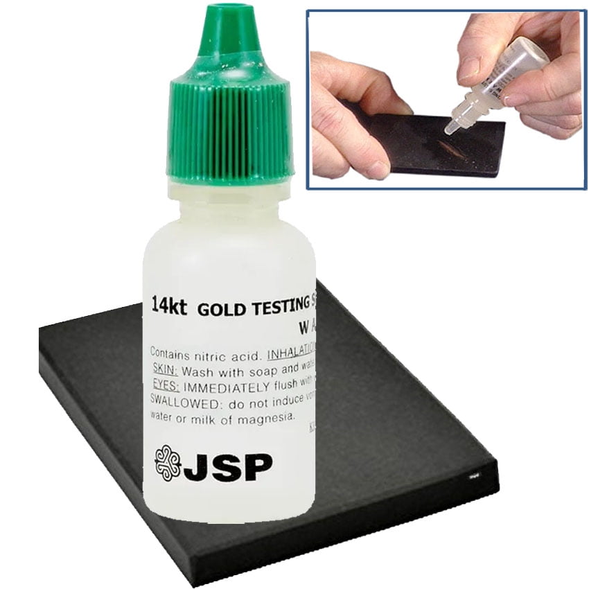 Fresh 14k Gold Acid Testing Solution & Scratch Stone Kit USA