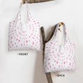 thumbnail image 3 of Xecao's Breast Cancer Awareness (4) Canvas Tote Bag is a versatile choice for women, serving as a stylish beach bag, shopping bag,and reusable grocery bag., 3 of 5