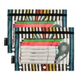 thumbnail image 5 of FORMRS 2 Pack Pencil Pouch for 3 Ring Binder with Clear Window Zipper Case, Geometric Stripes, 5 of 6