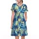 thumbnail image 1 of Easygdp Hawaiian Style para Vestido Transpirable de Mujer, Vestido Suelto de Manga Corta con Pliegues y Bolsillos para el Verano, 1 of 6