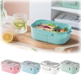 thumbnail image 4 of Organisateur de Conservation des Aliments 40 Oz pour Adultes avec Multiples Compartiments de Qualité Alimentaire, Poignée Intégrée, Étanche, Compatible Micro-Ondes et Réfrigérateur, Facile à Nettoyer, Solution de Lunch Quotidienne, 4 of 4