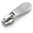 thumbnail image 5 of CRAFTME STUDIO No. 3 Zipper and Pull Tap Zip Puller Slider Pull Tap Quality Metal Zipper for Bag, Purse Craft and Sewing, 10 Pieces (Silver) VT301, 5 of 5