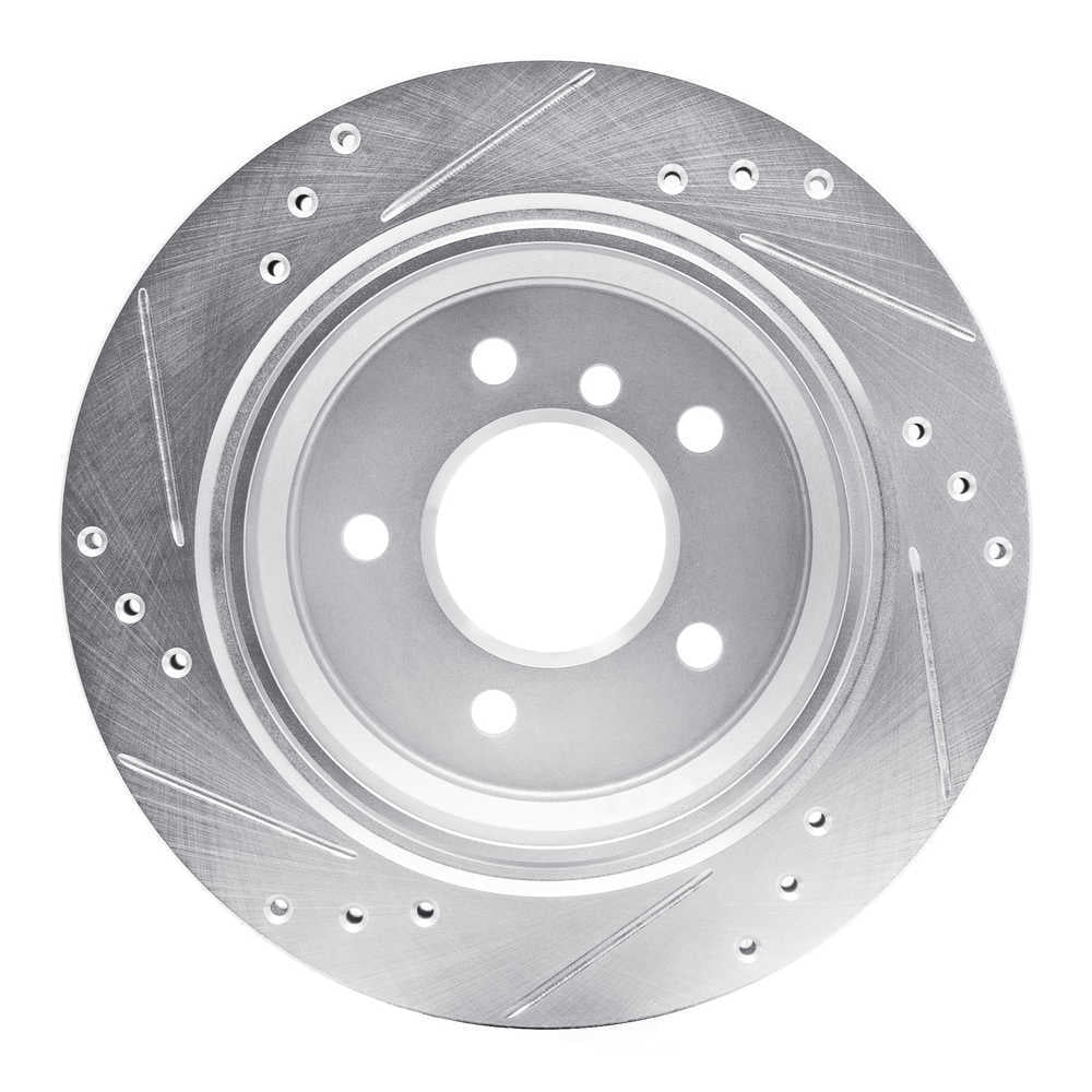 Dynamic Friction Company 631-31044R DFC Brake Rotor - Drilled And Slotted - Silver