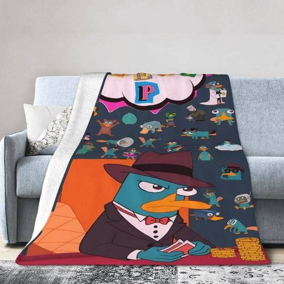 Phineas And Ferb Blanket Soft Cozy Flannel Warm Throw Blanket Unique Gifts Room Decor Blanket 40"x30"