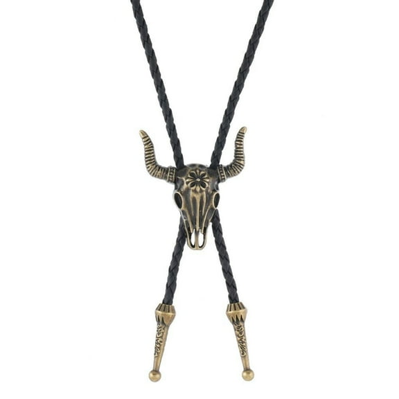 Trendy PU Bolo Tie Necklace For Adults And Children Stylish Gift Necktie