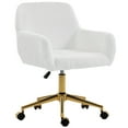 thumbnail image 1 of HOMCOM Office Chair with Adjustable Height, Swivel Vanity Desk Chair, 1 of 10