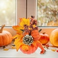 thumbnail image 2 of WEGFTDUOP Halloween Decor Thanksgiving Decorative Pumpkin Autumns Themed Halloween Artificial Pumpkin Tabletop Decorative Ornament Indoor Ornaments, 2 of 6