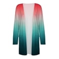 thumbnail image 4 of BODOAO Womens Long Cardigan 2025 Fall Lightweight Long Sleeve 0Pen Front Sweater with Pockets Womens Cardigan Casual Print Pocket Long Sleeve Top Cardigan Jacket Pink Xl, 4 of 4