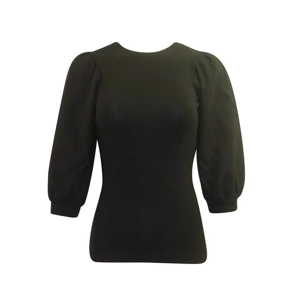 Hard Tail 3/4 Puff Sleeve Top (Style VG-199)