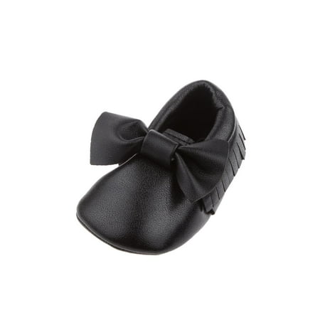

Baby Non-slip PU Leather Shoes Bowknot Prewalker 3-11Months 13cm