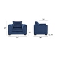 thumbnail image 5 of Furniture Classics Casual Comfort Series Blue Upholstered Oversize Chair, 5 of 7