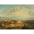 thumbnail image 2 of Hubert Sattler 18x14 Gold Ornate Wood Frame and Double Matted Museum Art Print Titled - Constantinople from the Fire Tower of Beyazit, 2 of 4