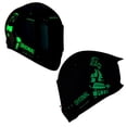 thumbnail image 3 of Casco para motociclista talla L integral trooper negro brillo azul Shaft azul, 3 of 3
