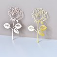 thumbnail image 4 of Galvanoplastia regalo del Día de San Valentín rosas forma linda marcapáginas de metal productos creativos tarjeta de productos exquisitos, regalo creativo, 4 of 6
