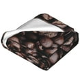 thumbnail image 4 of Bingfone Coffee Bean Print Flannel Fleece Blanket Throw Blanket For Bed,Sofa,Couch,Travel,Camping(40"X30"), 4 of 9