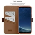 thumbnail image 3 of Galaxy s8 Plus Case, Mignova Galaxy S8 Plus Wallet Case Genuine Premium Leather Case Card Slots & Magnetic Closure case cover for Samsung Galaxy S8 Plus 2017 release (Brown), 3 of 6
