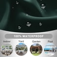 thumbnail image 4 of JIATER Blackout Curtains Set of 2 Panels for Bedroom Living Room Outdoor 42 x 84 in,Thermal Insulated Room Darkening Blackout Curtains with Grommet,Dark Green, 4 of 9