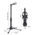 thumbnail image 4 of Graflsoa Support d'Instrument à Vent Numérique Portable et Pliable avec Base Antidérapante et Hauteur Réglable, Support en Métal Noir pour Aéronef, Design Compact et Léger, Hauteur Max 50cm, Poids 650g., 4 of 7