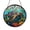 Acrylic 3.5 Inch, variant on Coastal Marine Theme Stained Glass Circular Window Panel