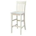 thumbnail image 4 of International Concepts 36" x 36" Square Top Pedestal Table With 4 Bar Height Stools (Set of 5) - Unfinished, 4 of 4