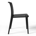 thumbnail image 5 of WestinTrends Playa Outdoor Stackable Polypropylene Plastic Dining Side Chairs (Set of 2), Black, 5 of 14