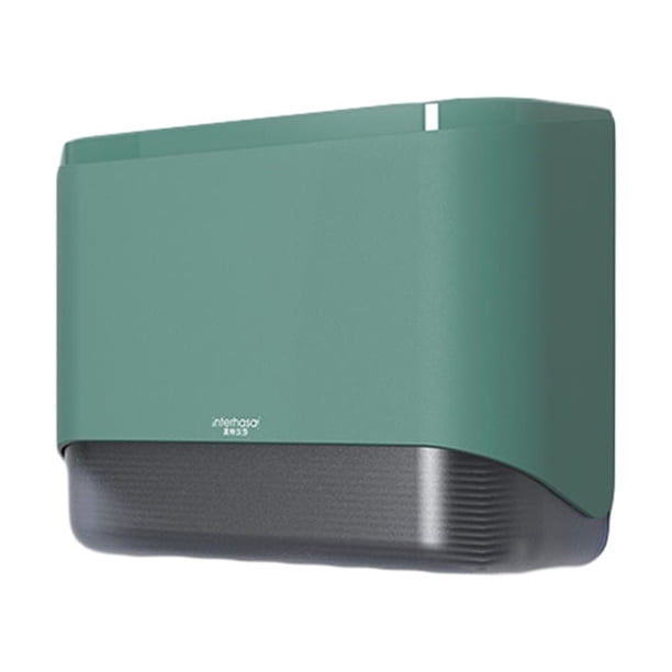 Inteprter Caja de almacenamiento con soporte para pañuelos, papel higiénico de gran capacidad, organizador impermeable a prueba de humedad para baño, Juegos de accesorios de baño Verde Inteprter HA069184-03