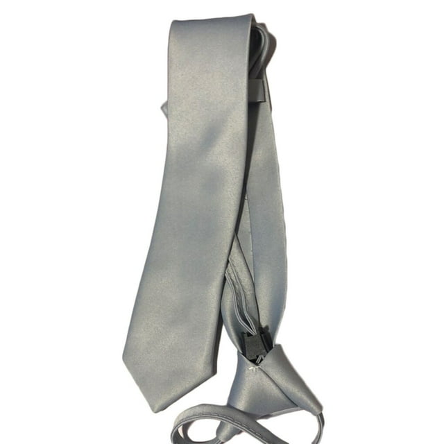Cravate Étroite Rétro pour Hommes et Garçons, Cravate Fine Pratique, Cravate à Cordon pour Mariage, Fête, Boîte de Nuit, Marié, Robe de Fête Argentée