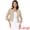 Apricot, variant on DARING DIVA Women's Open Front 3/4 Sleeve Peplum Business Blazer M Black